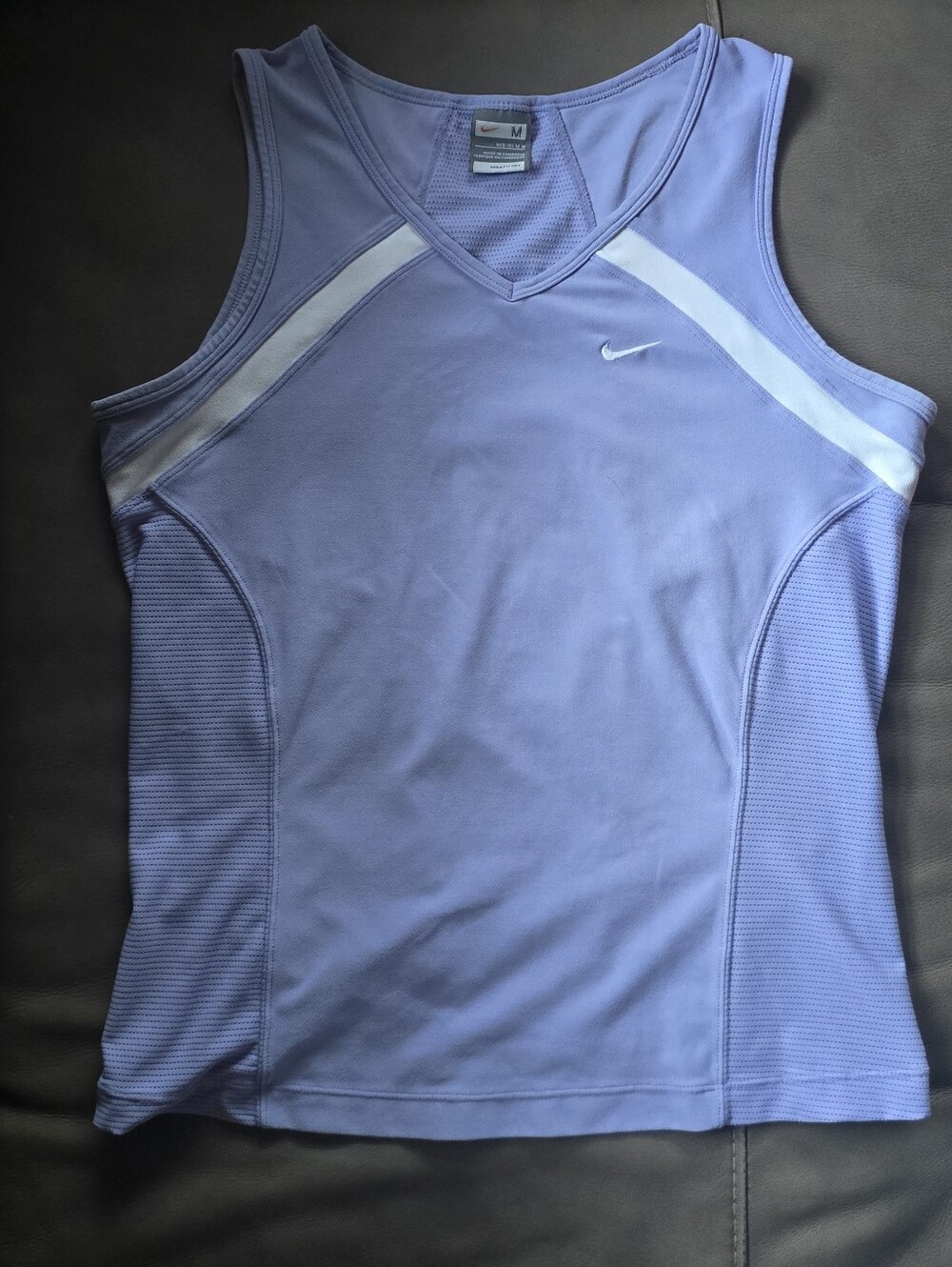 Nike Lavender Athletic Tank Top with White Trim